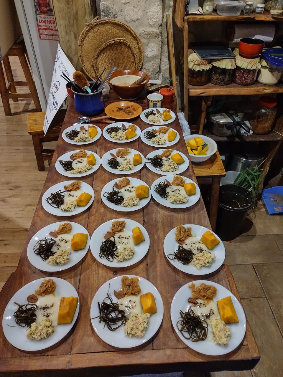 Para degustar en clase de cocina