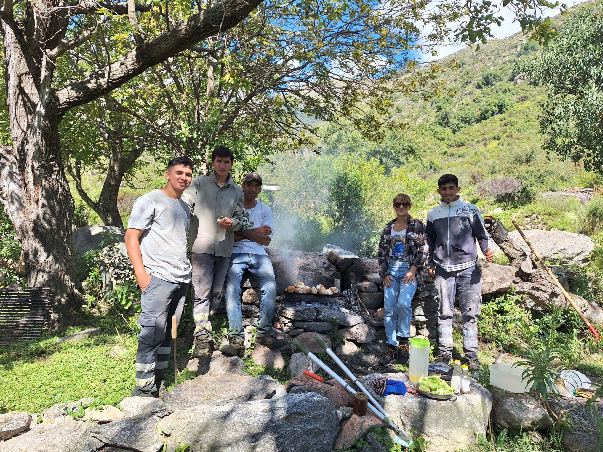 Gonza y su equipo de trabajo
