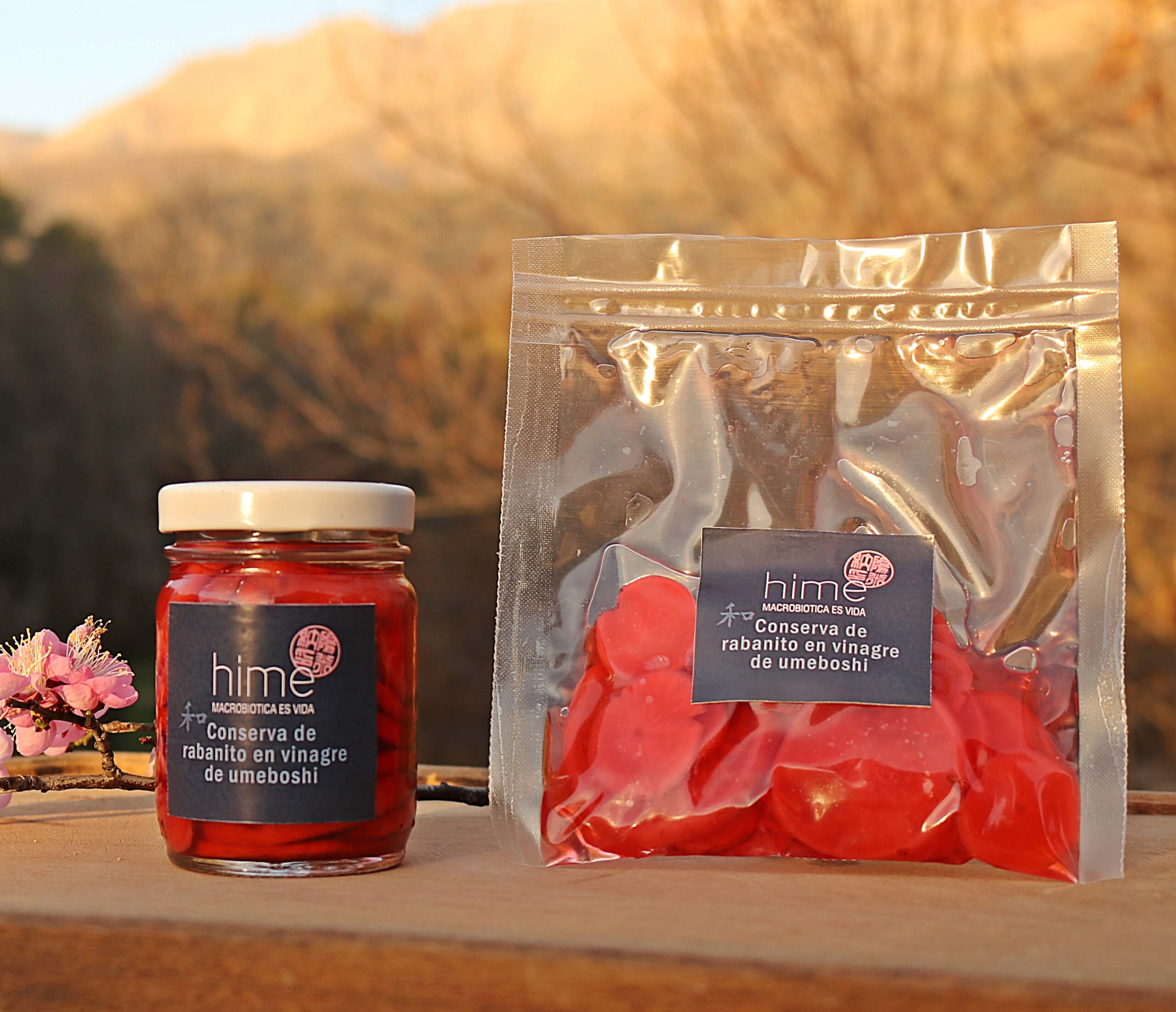 Rabanitos en vinagre de umeboshi